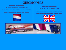 Tablet Screenshot of gejomodels.nl